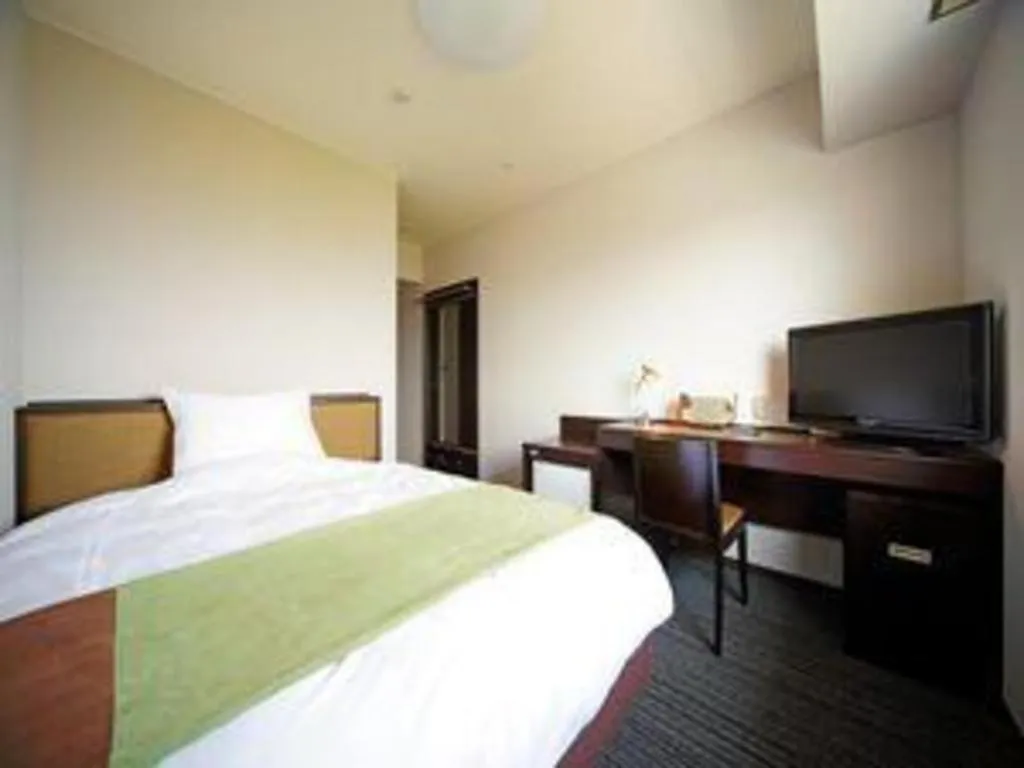 Bed in Green Hotel Yes Nagahama Minatokan