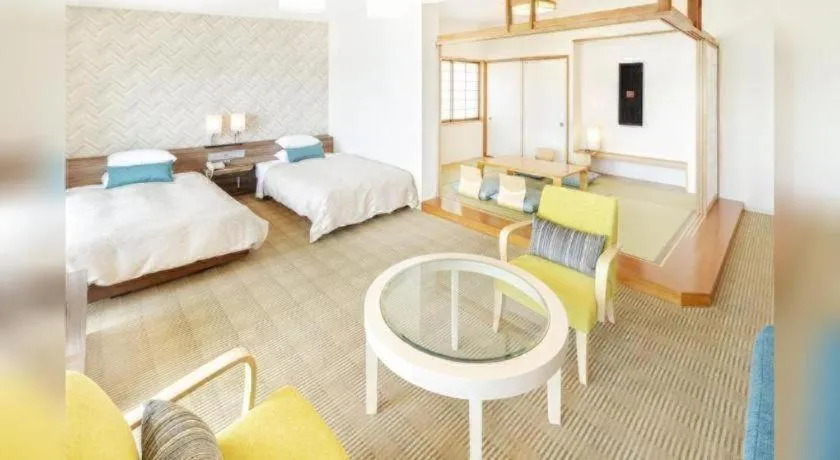 Bed in Hotel Harvest Hamanako