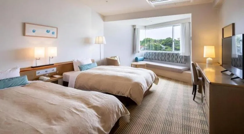 Bed in Hotel Harvest Hamanako