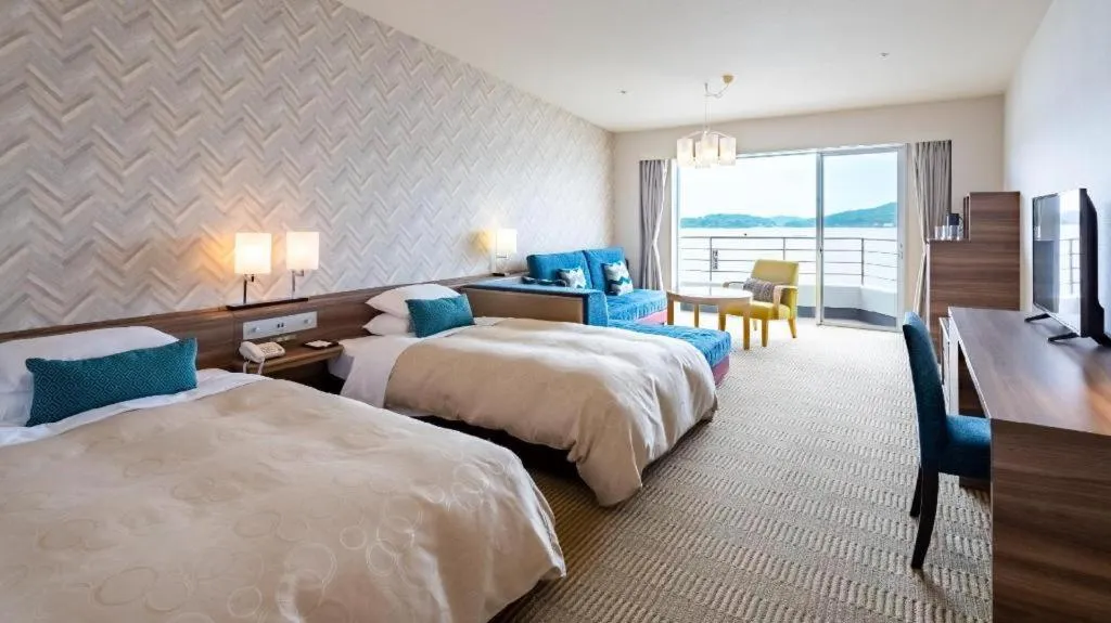 Bed in Hotel Harvest Hamanako