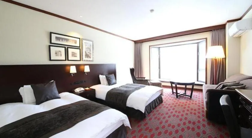 Bed in Hotel Harvest Tateshina