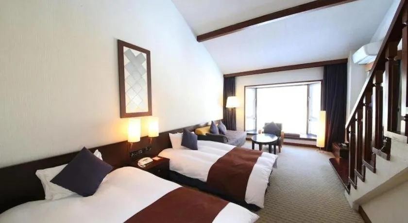 Bed in Hotel Harvest Tateshina