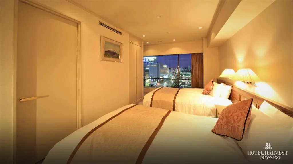 Bed in Hotel Harvest In Yonago