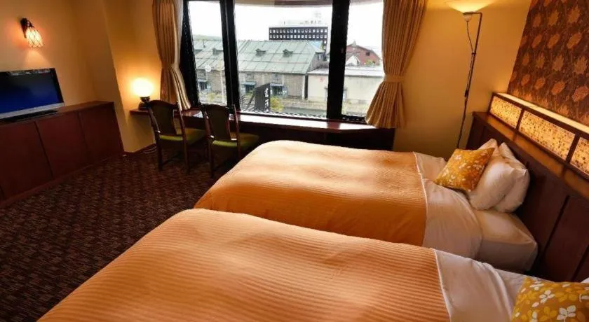 Bed in Otaru Furukawa Hotel