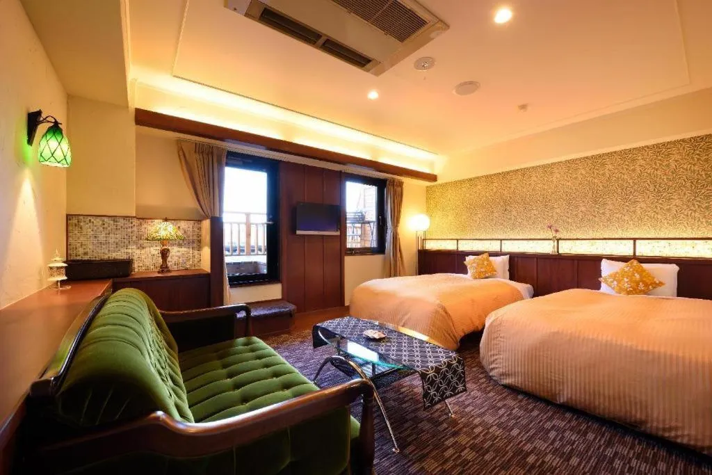 Bed in Otaru Furukawa Hotel