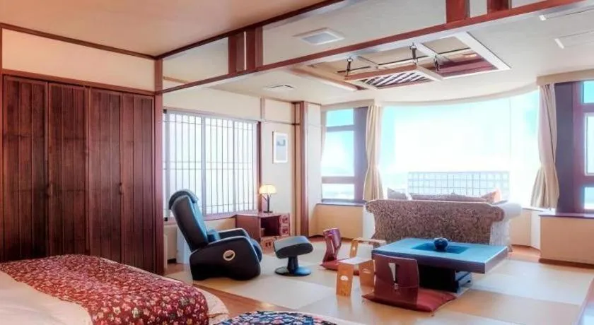 Bed in Otaru Furukawa Hotel