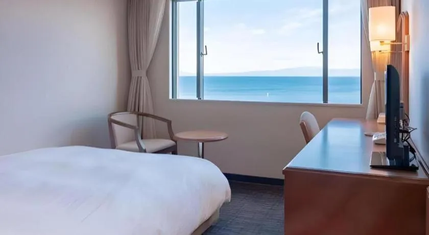 Bed in Imazu Sun Bridge Hotel