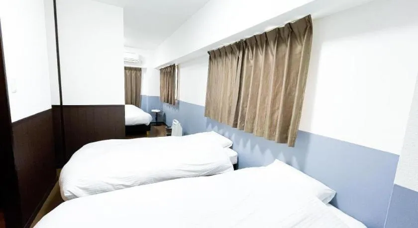 Bed in Villa Coast Nishimachi - Guesthouse in Okinawa