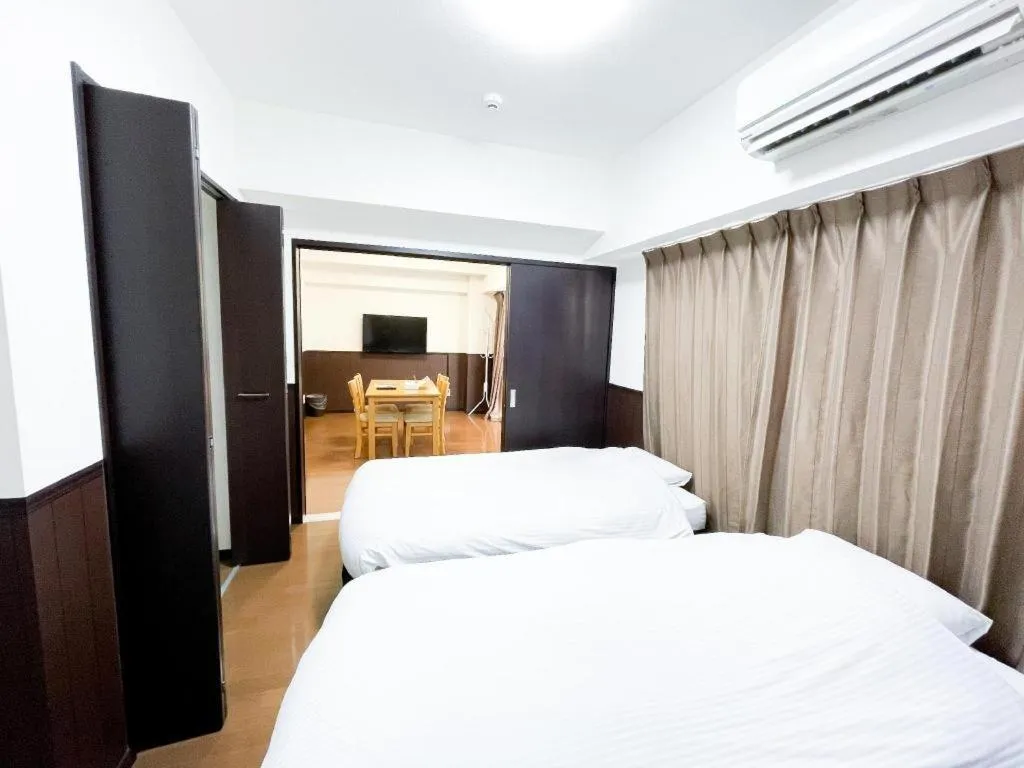 Bed in Villa Coast Nishimachi - Guesthouse in Okinawa