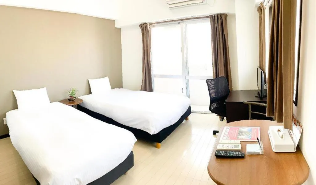 Bed in Villa Coast Nishimachi - Guesthouse in Okinawa