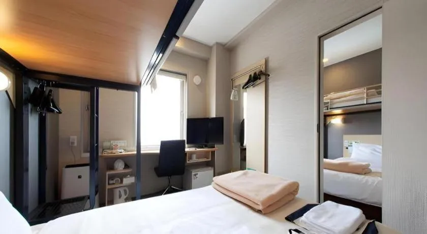 Bed in Super Hotel Arai-Niigata