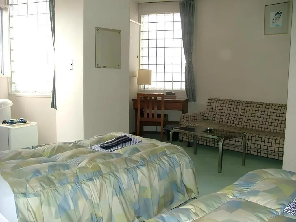 Bed in Mimatsu Hotel