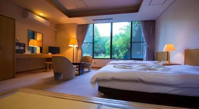 Bed in Yufuin Onsen Yufuin Nanairo no Kaze