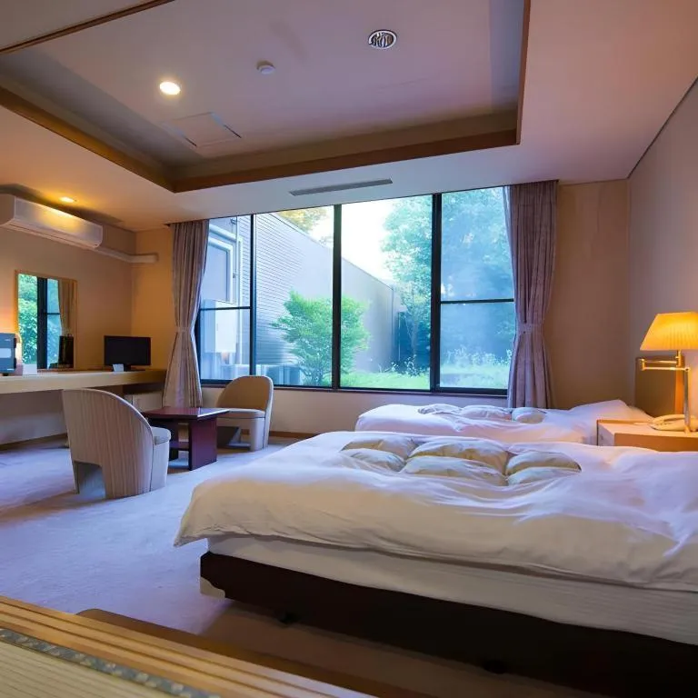 Bed in Yufuin Onsen Yufuin Nanairo no Kaze