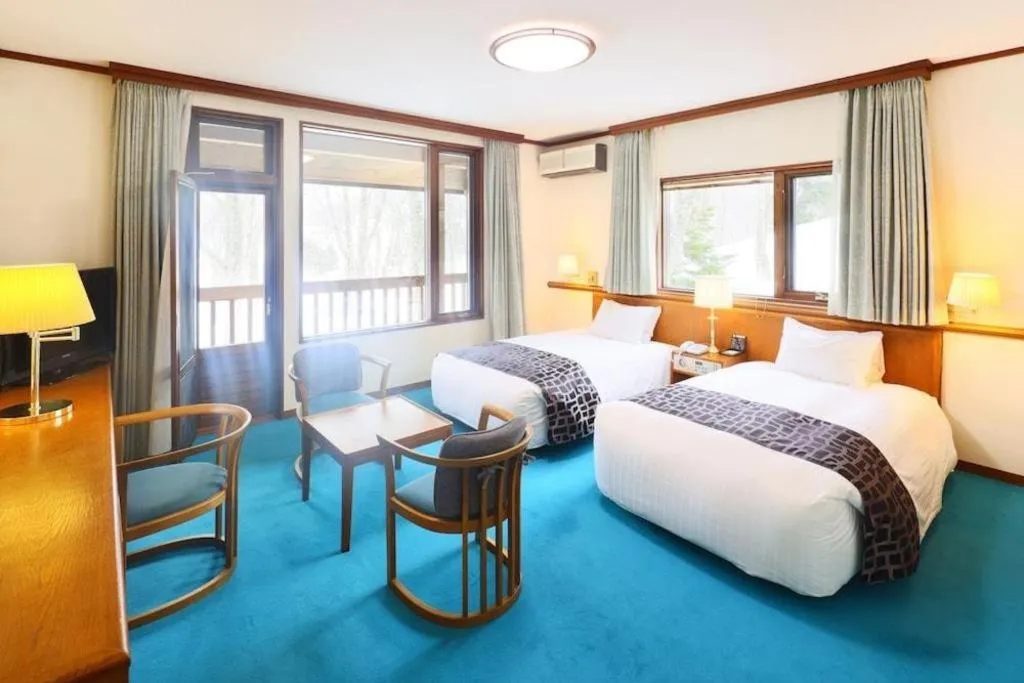 Bed in Hakkoda Hotel