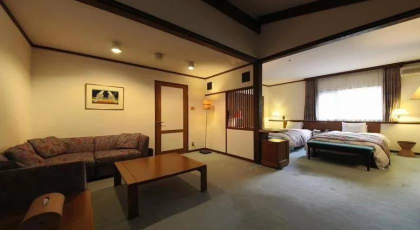 Bed in Hakkoda Hotel