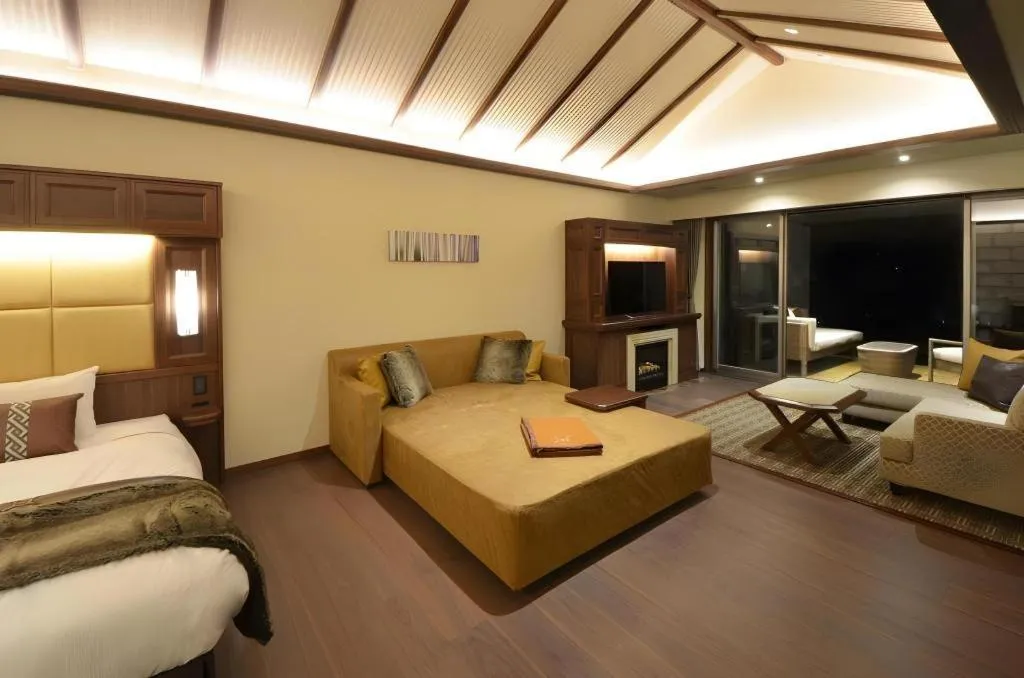 Bed in Akakura Kanko Hotel