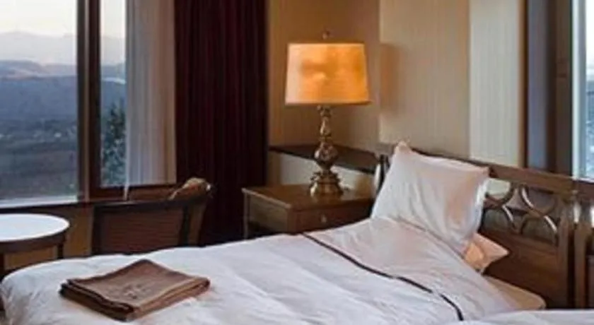 Bed in Akakura Kanko Hotel