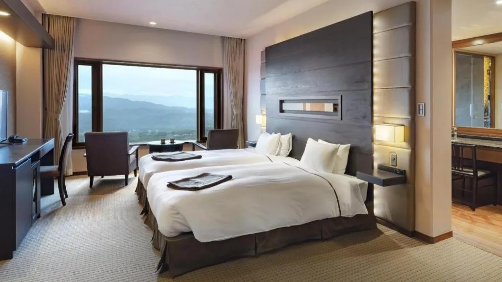 Bed in Akakura Kanko Hotel