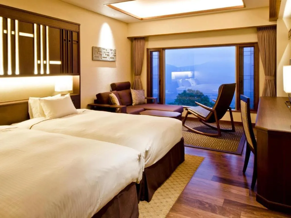 Bed in Akakura Kanko Hotel