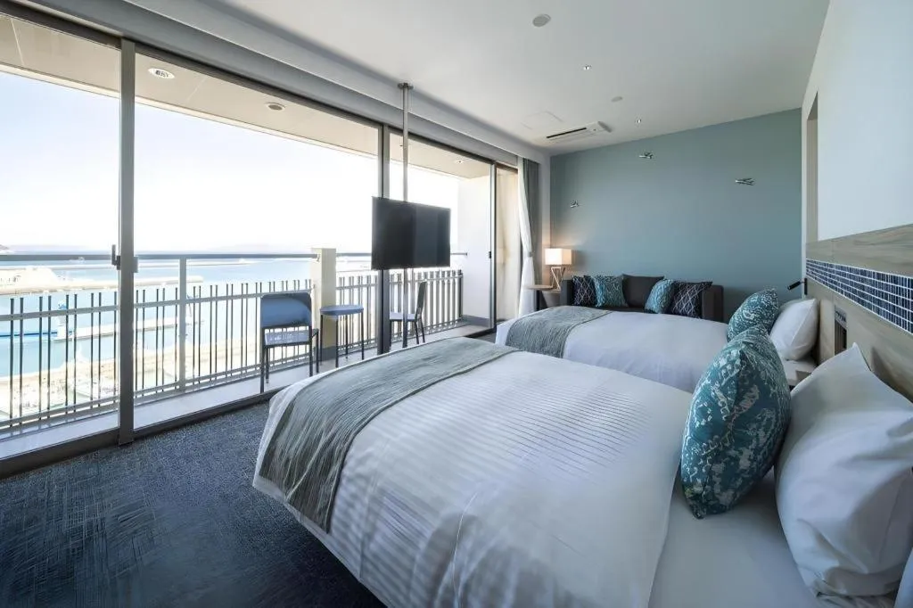 Bed in Goto Tsubaki Hotel