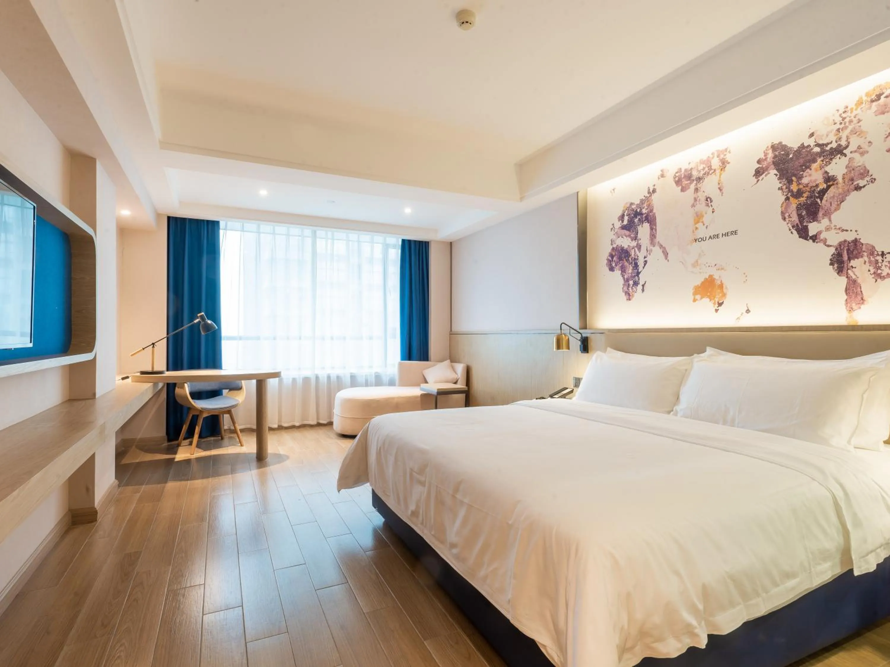 Bed in Echarm Hotel - Foshan Sanshui Wanda Plaza