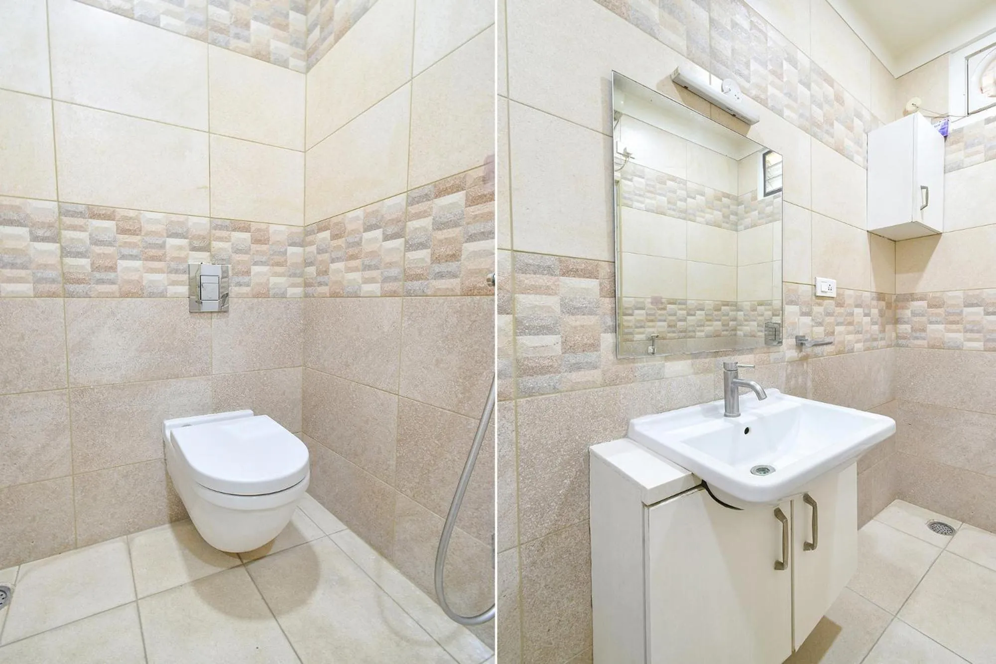 Bathroom in FabHotel De Alphabet II - Nr Ameerpet Metro Station
