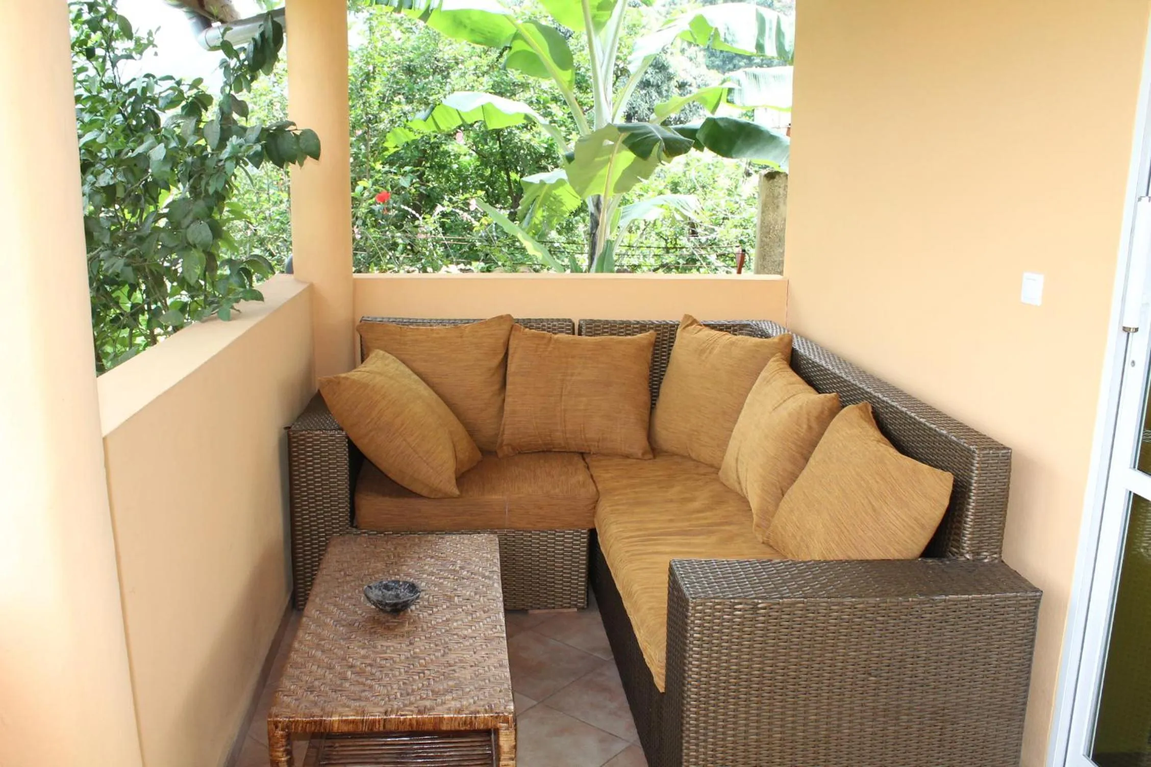 Patio in Aparthotel Jardin Tropical