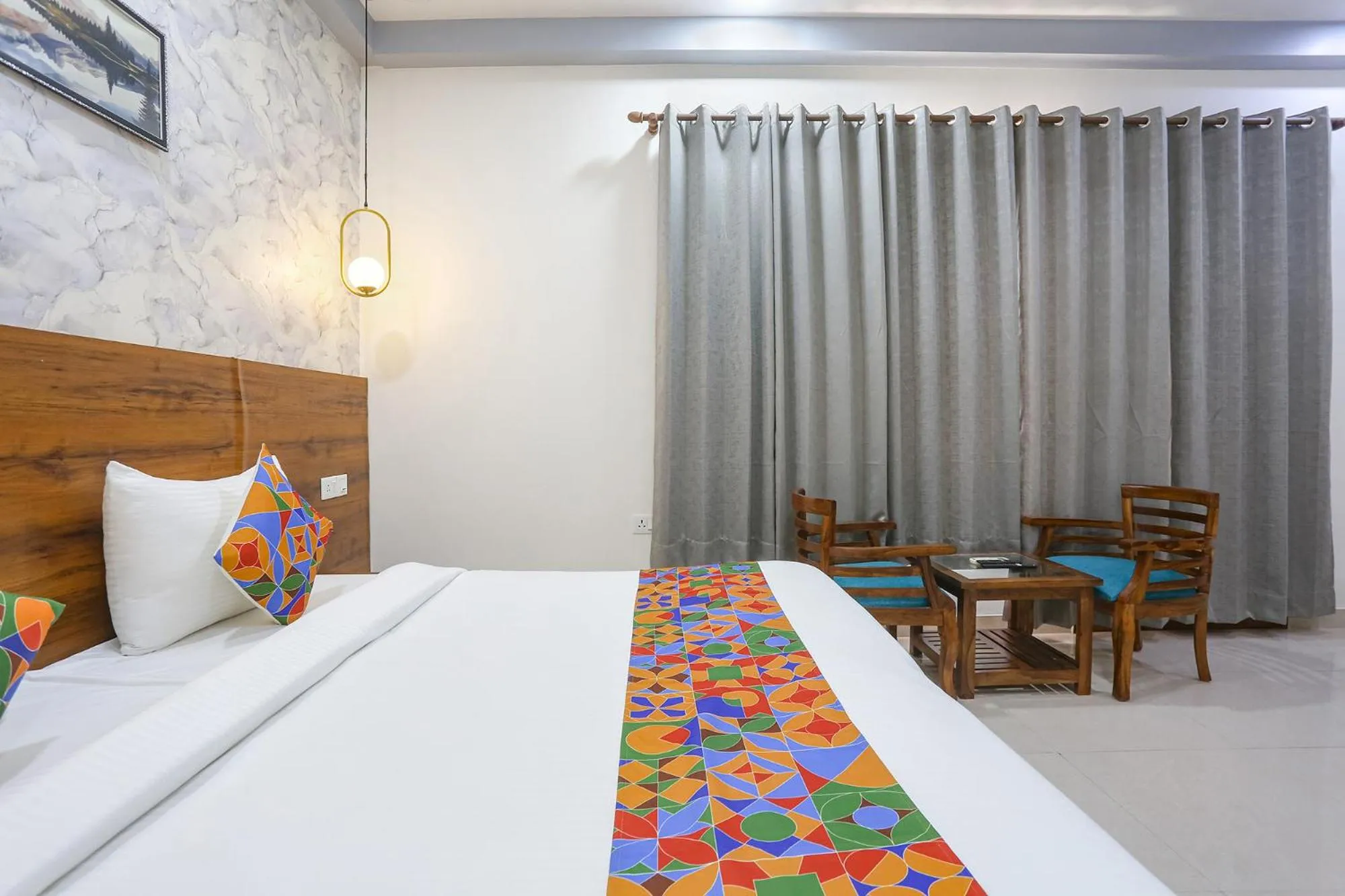 Bed in FabHotel New Journey Hospitality Near MG Road & Sikanderpur Metro