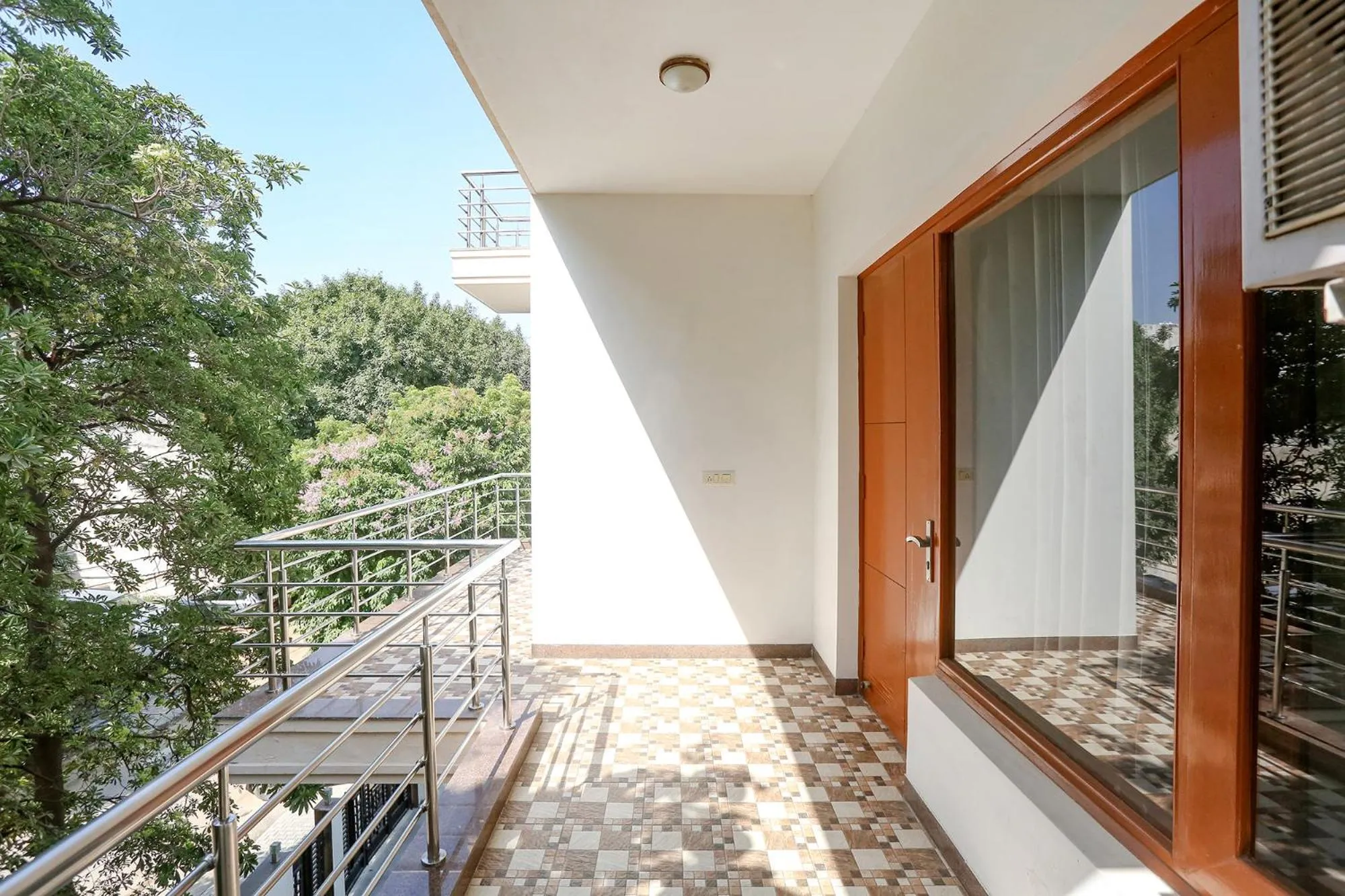 Balcony/Terrace in FabHotel New Journey Hospitality Near MG Road & Sikanderpur Metro