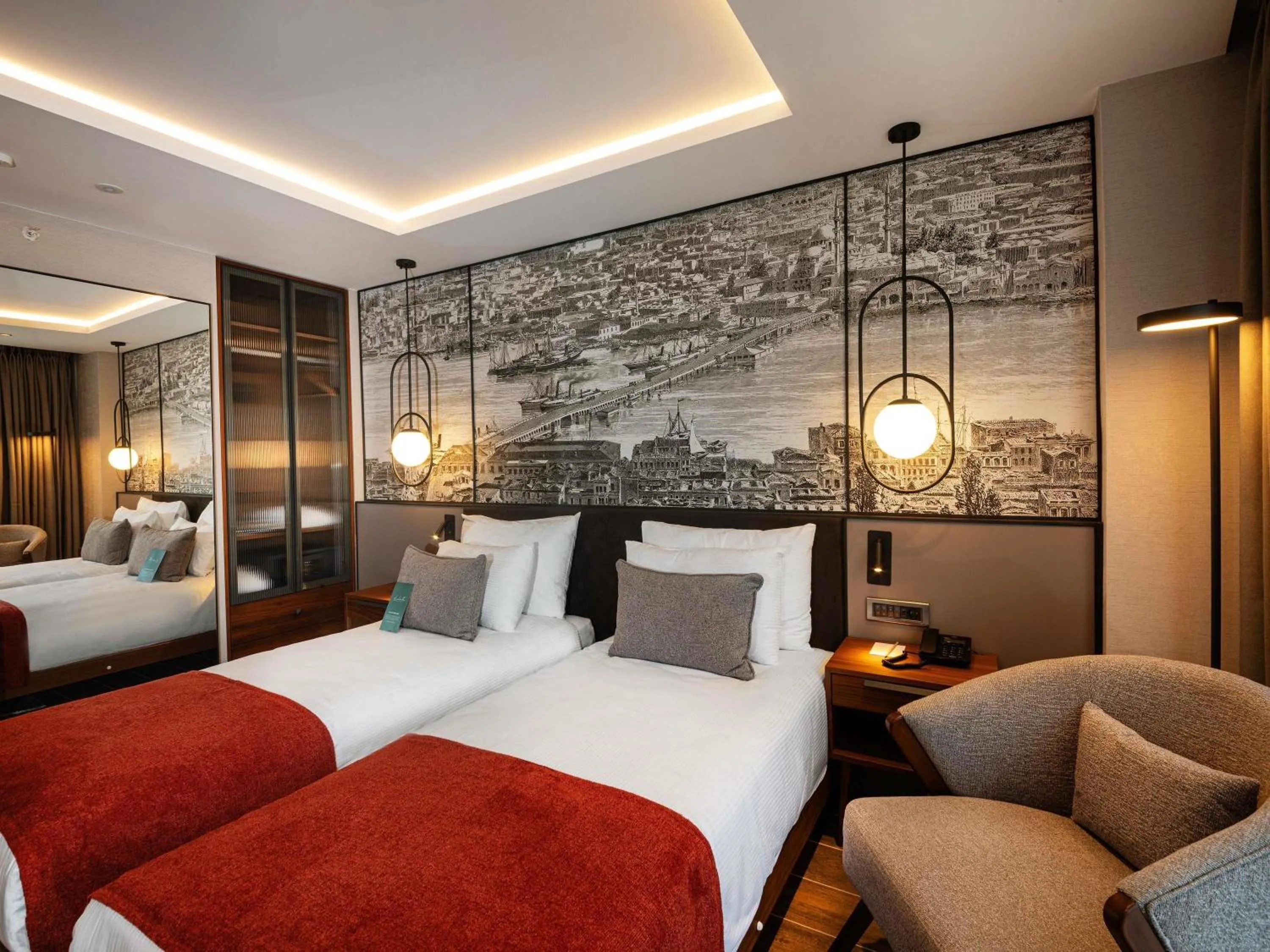 Bedroom, Bed in Levni Istanbul Hotel Handwritten Collection by ACCOR