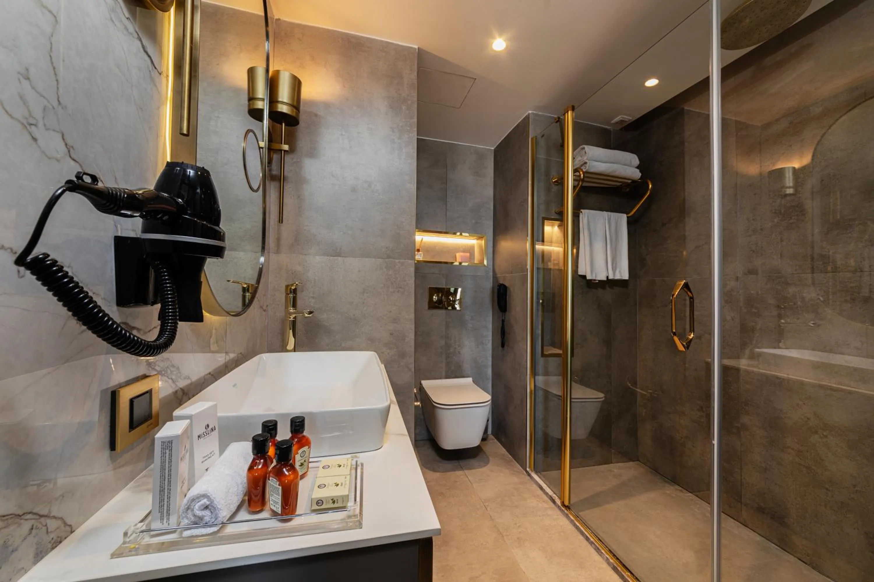 Shower in Levni Istanbul Hotel Handwritten Collection by ACCOR