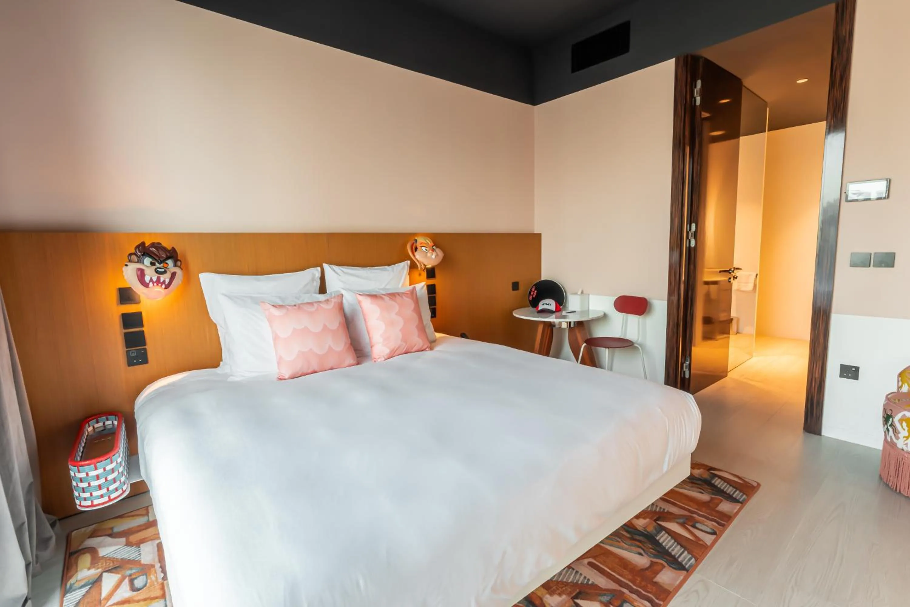 Bed in Mama Shelter Dubai