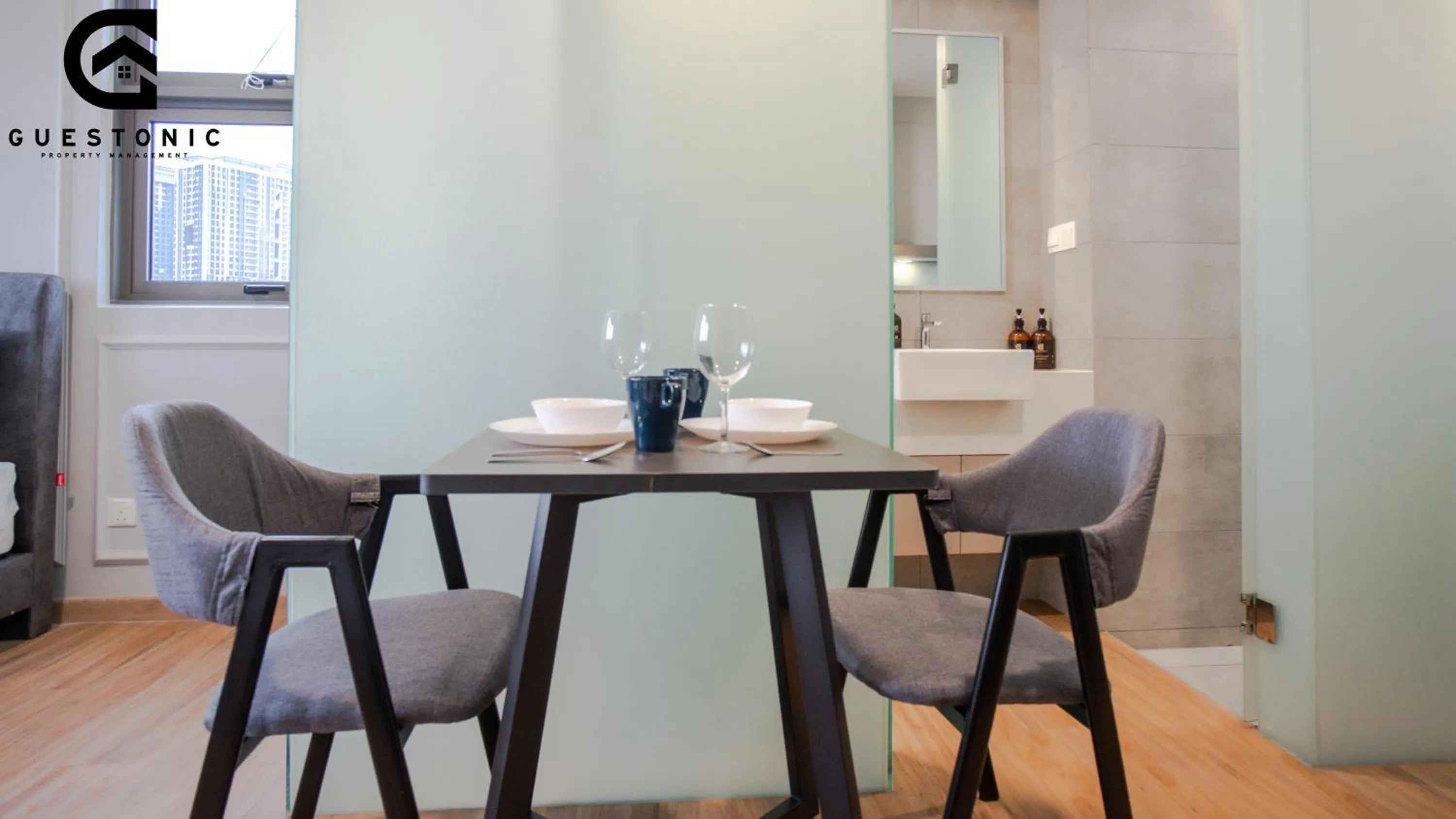 Dining area in Riveria City KL Sentral by Guestonic