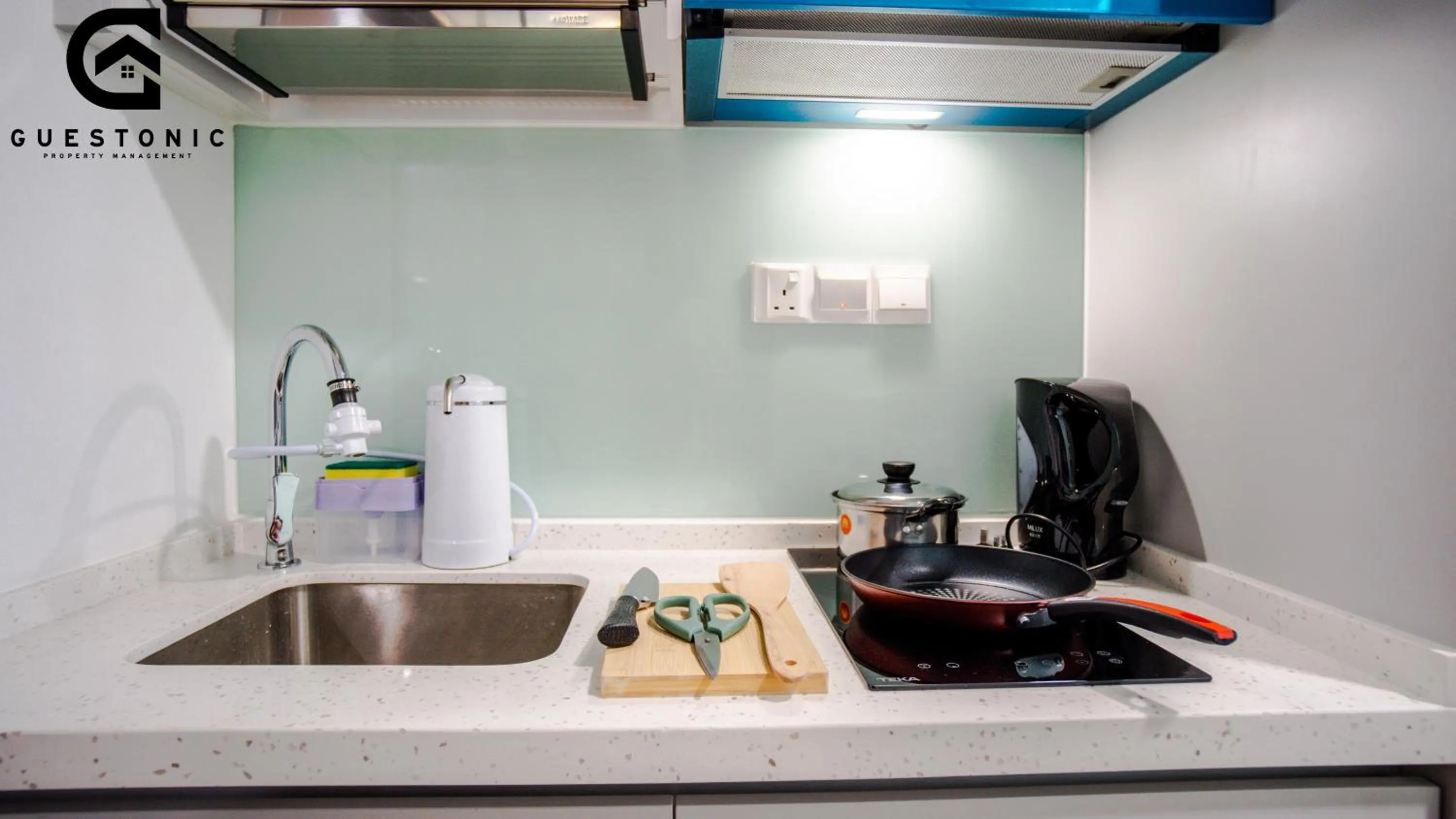 Kitchen or kitchenette in Riveria City KL Sentral by Guestonic