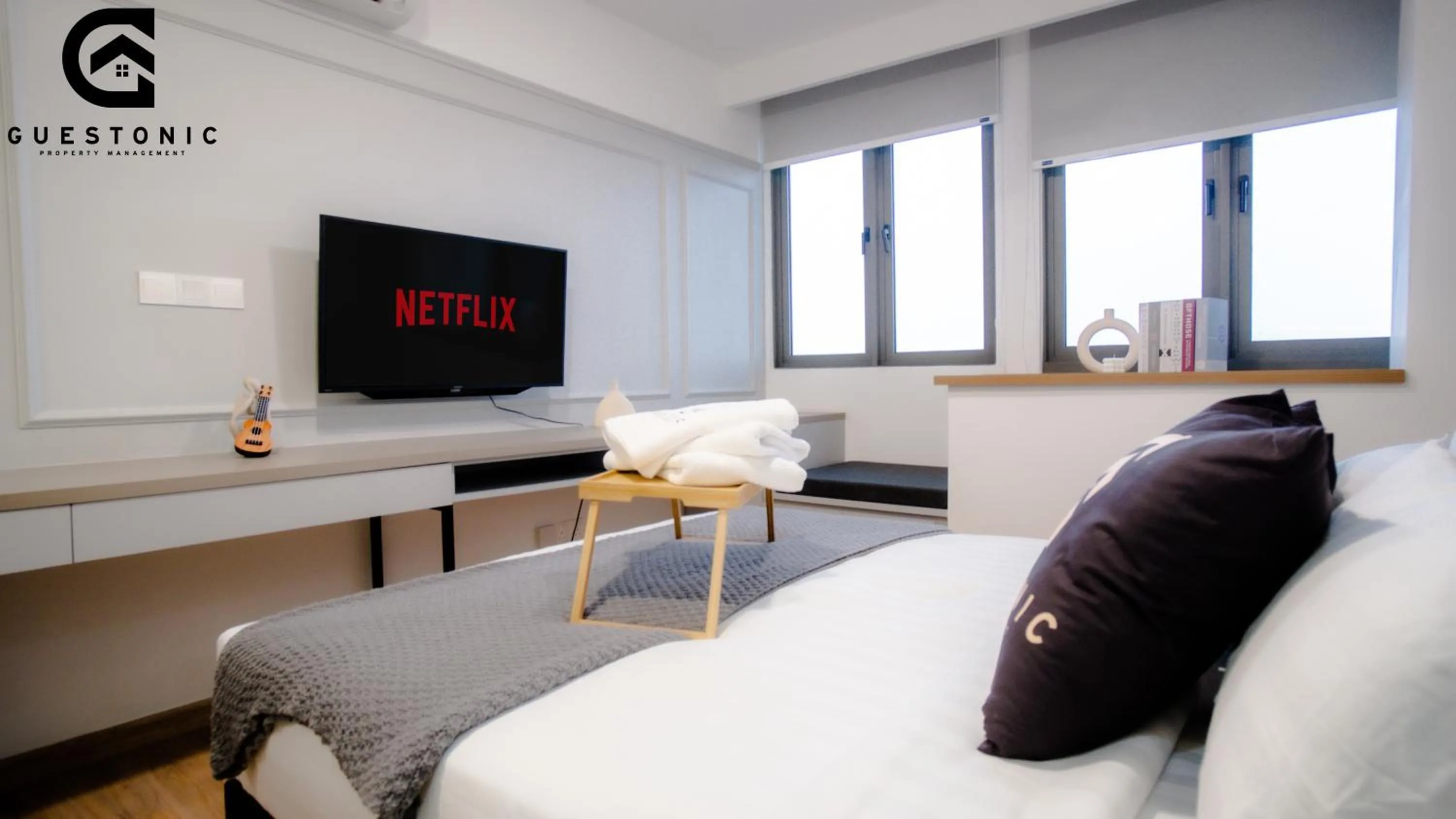 View (from property/room), Bed in Riveria City KL Sentral by Guestonic