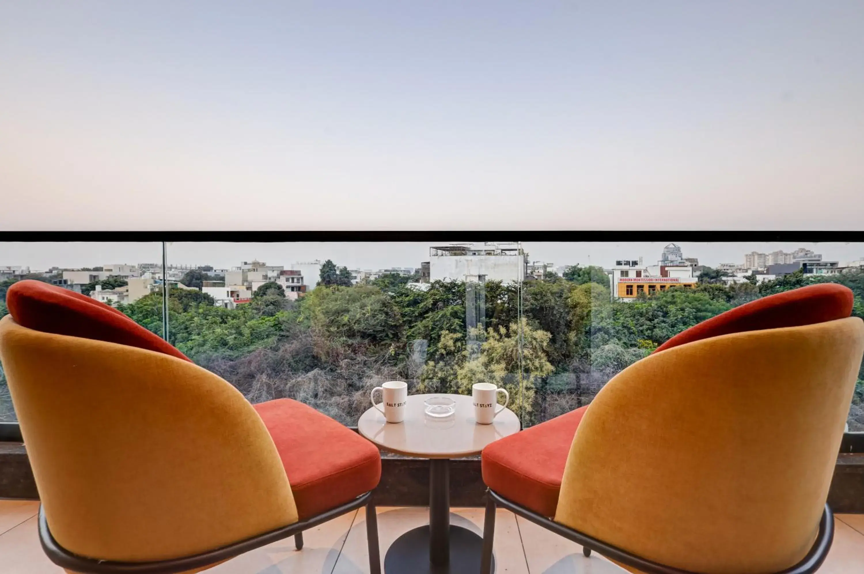 Twin Suite With city view Balcony in Saltstayz Premier - Golf Course Road & Sector 42 Twin Suite With city view Balcony in Saltstayz Premier - Golf Course Road & Sector 42