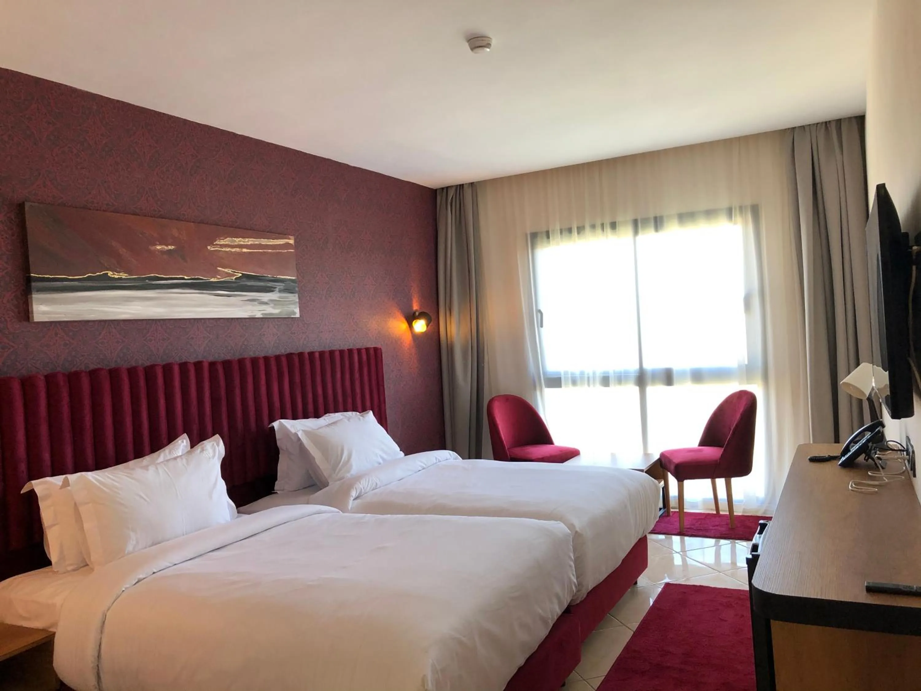 Bed in Hôtel Hariz Son