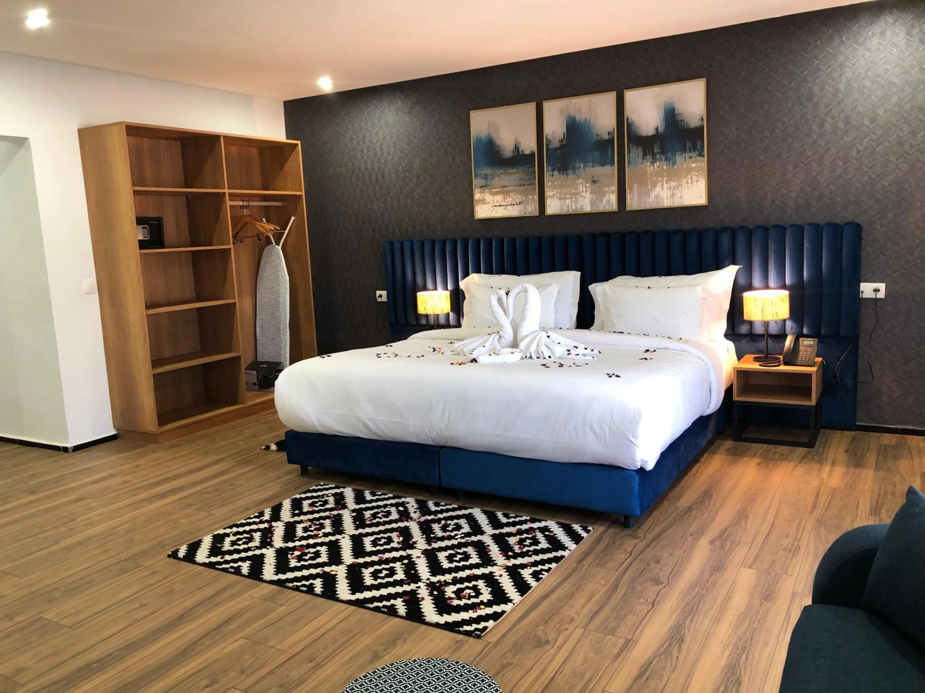 Bed in Hôtel Hariz Son