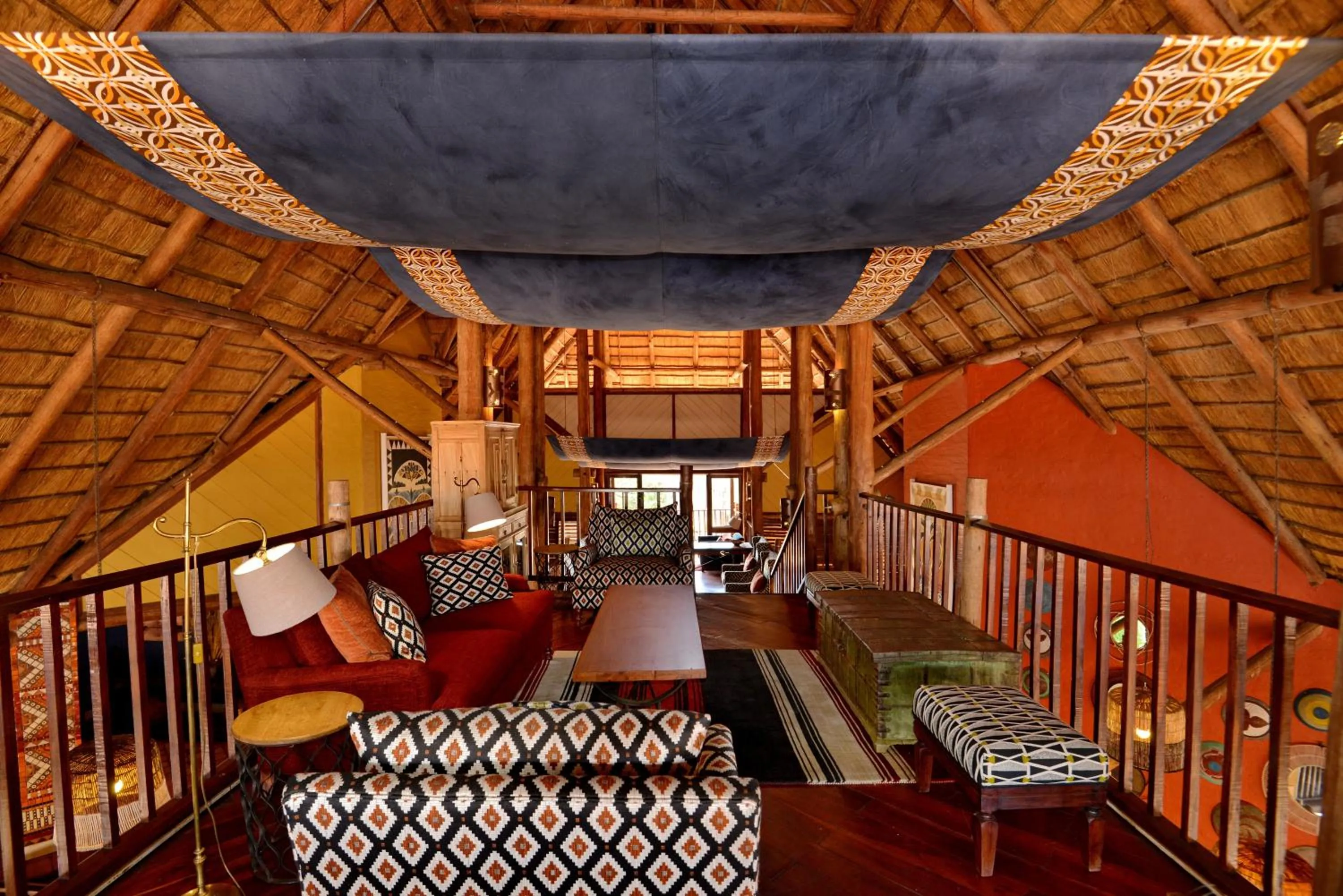 Lounge or bar in Victoria Falls Safari Lodge