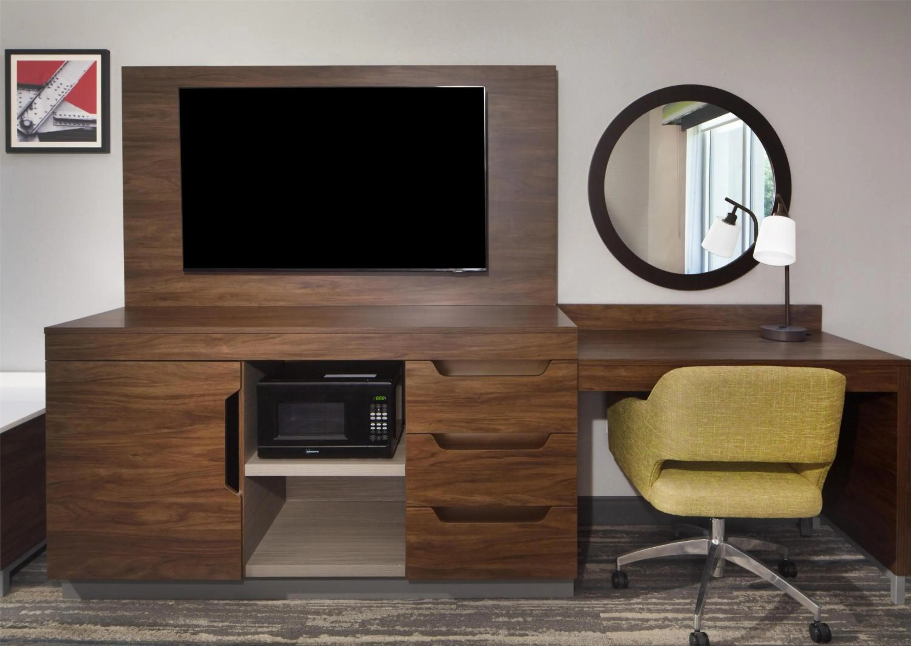 Bedroom in Hampton Inn Evergreen