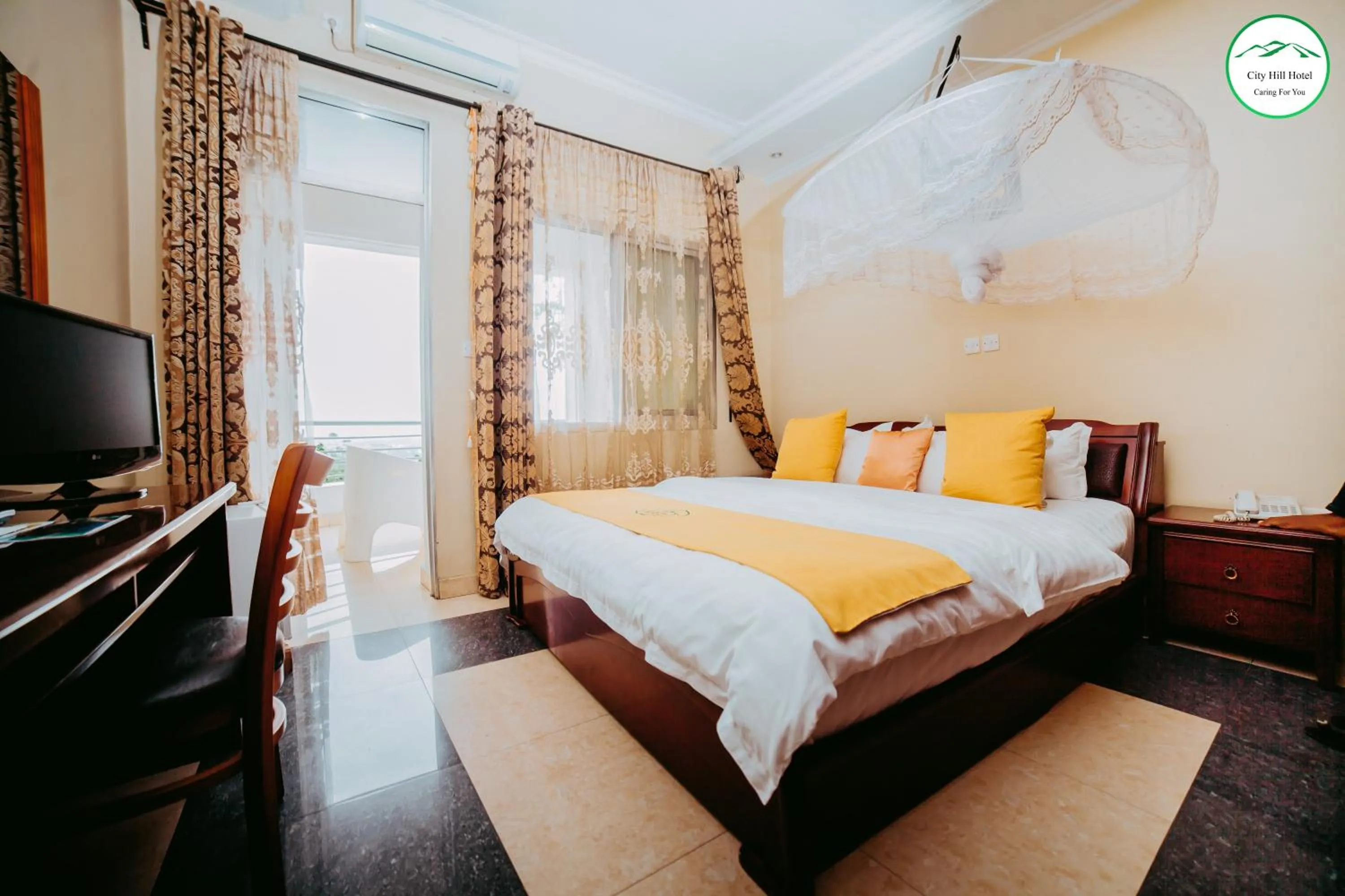 Bed in City Hill Hotel