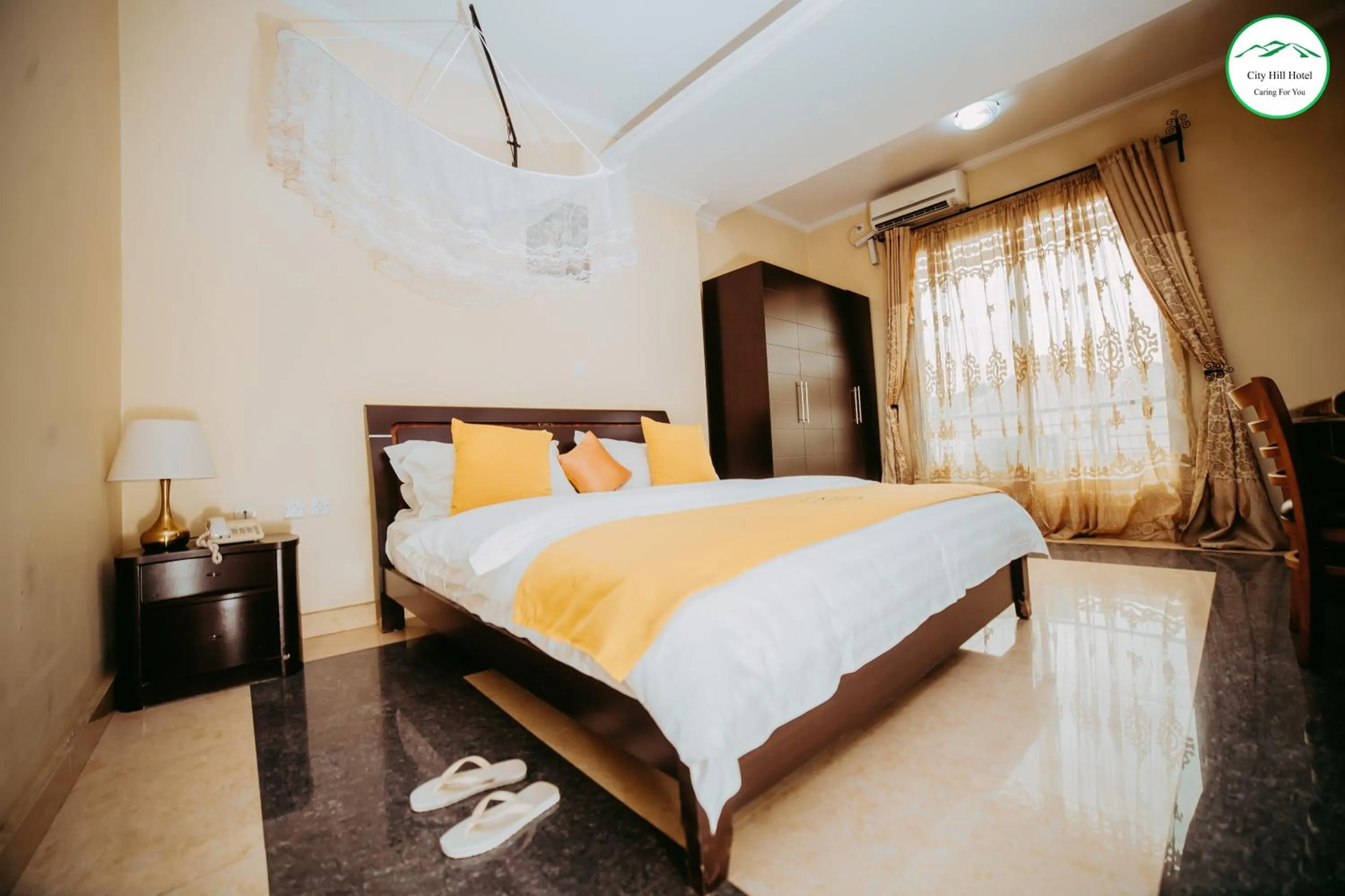 Bed in City Hill Hotel