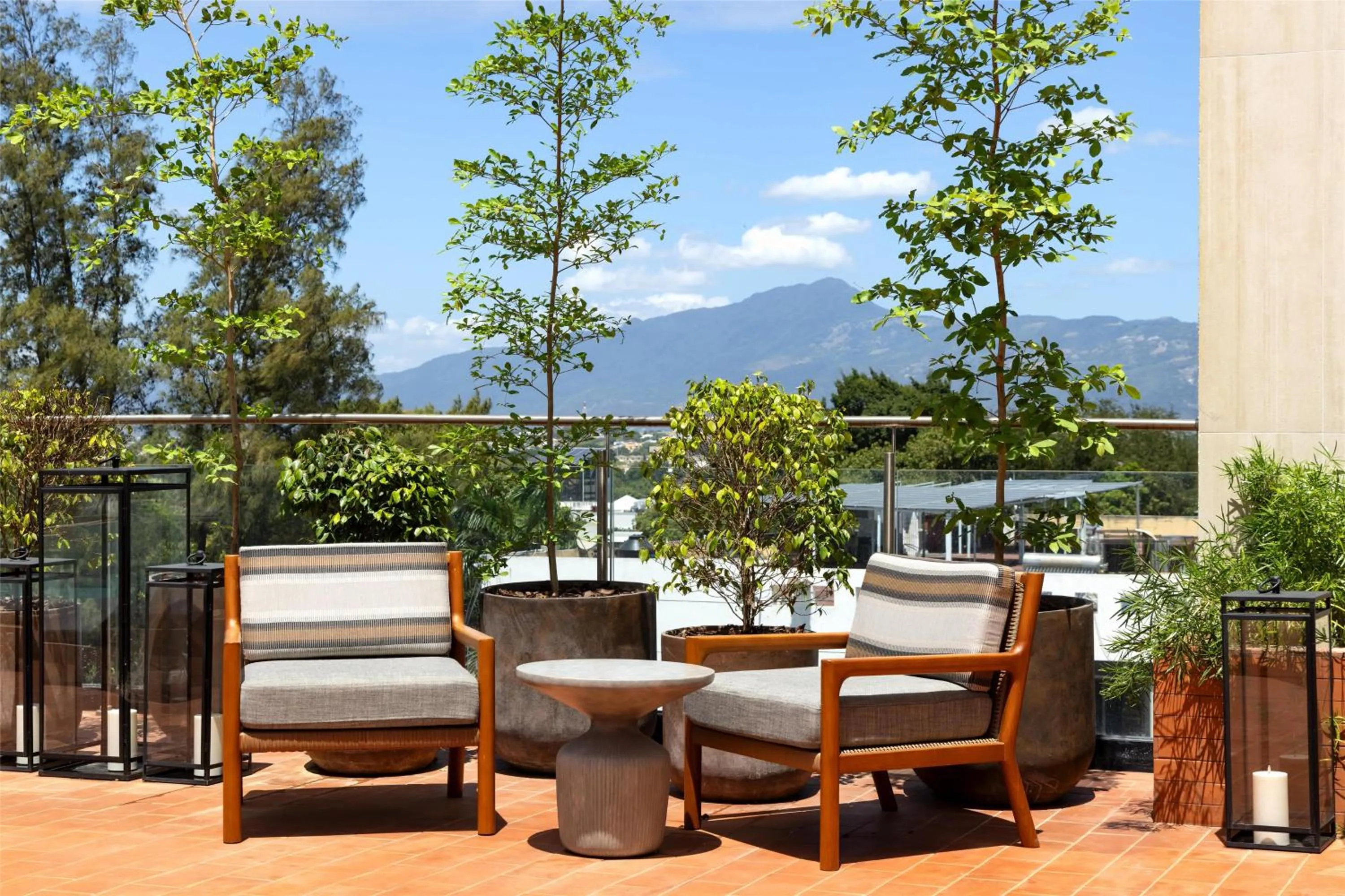 Pool view in Hotel Santiago, Curio Collection By Hilton