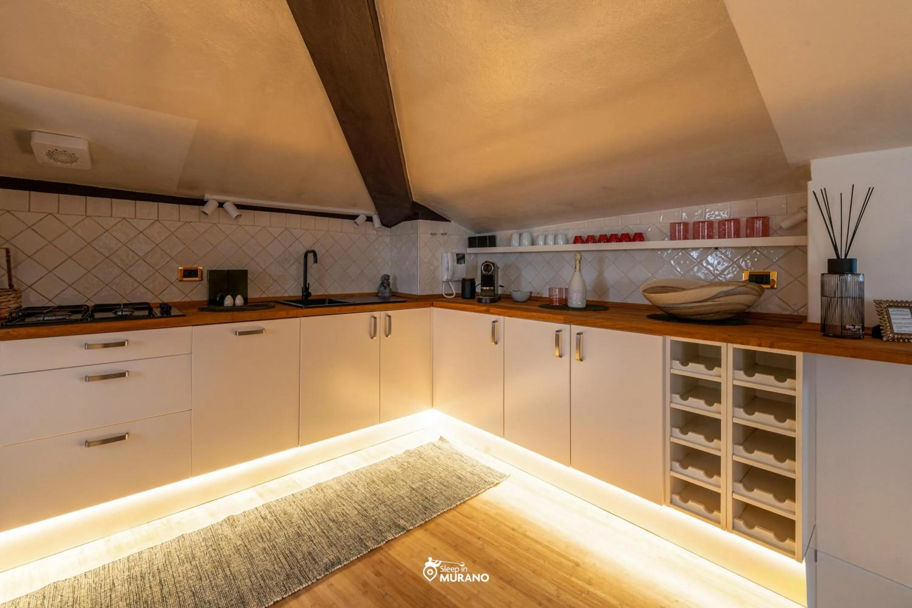 Kitchen or kitchenette in MURANO Suites - BOUTIQUE Apartments adults only