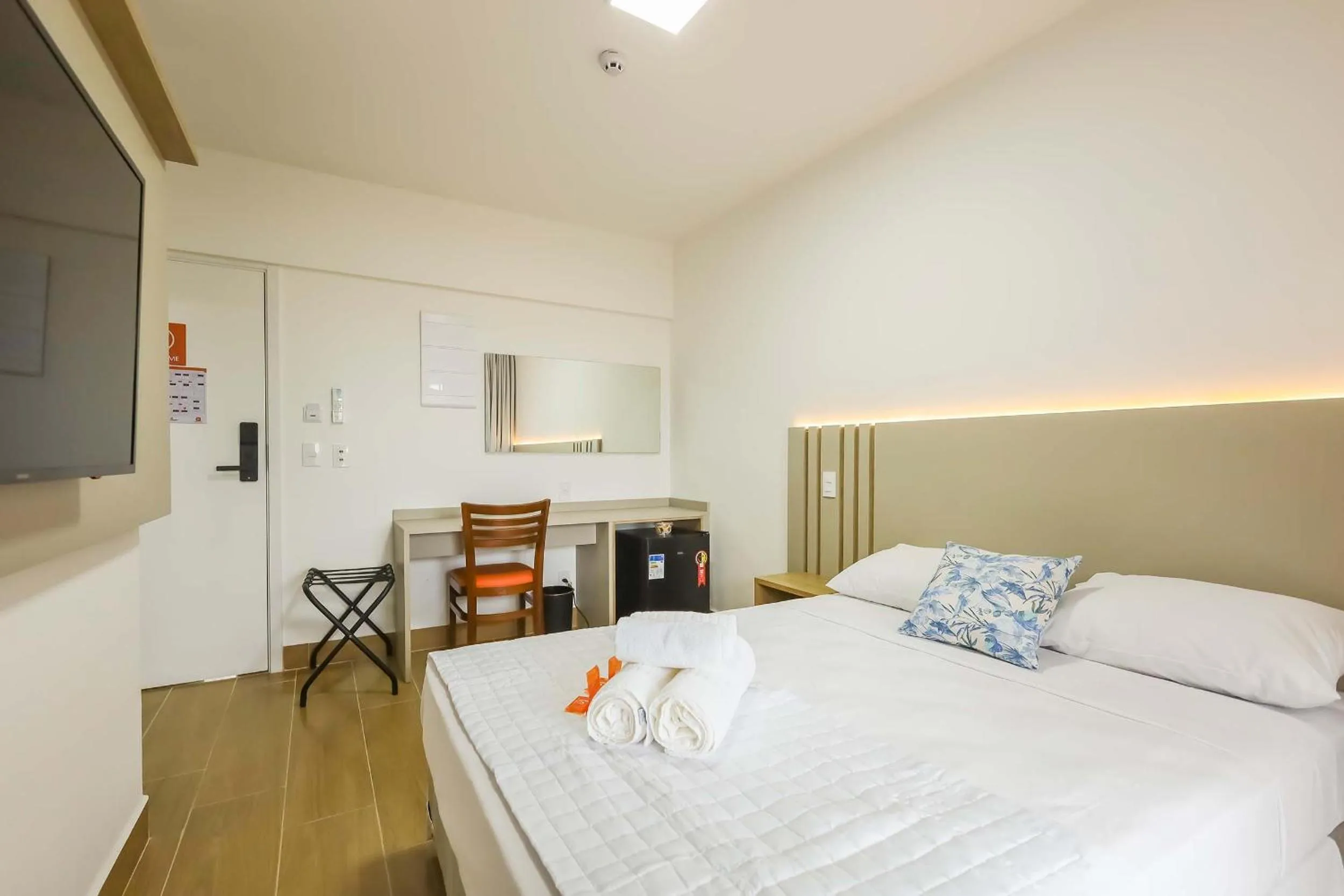 Bedroom, Bed in Tri Hotel Praia Grande