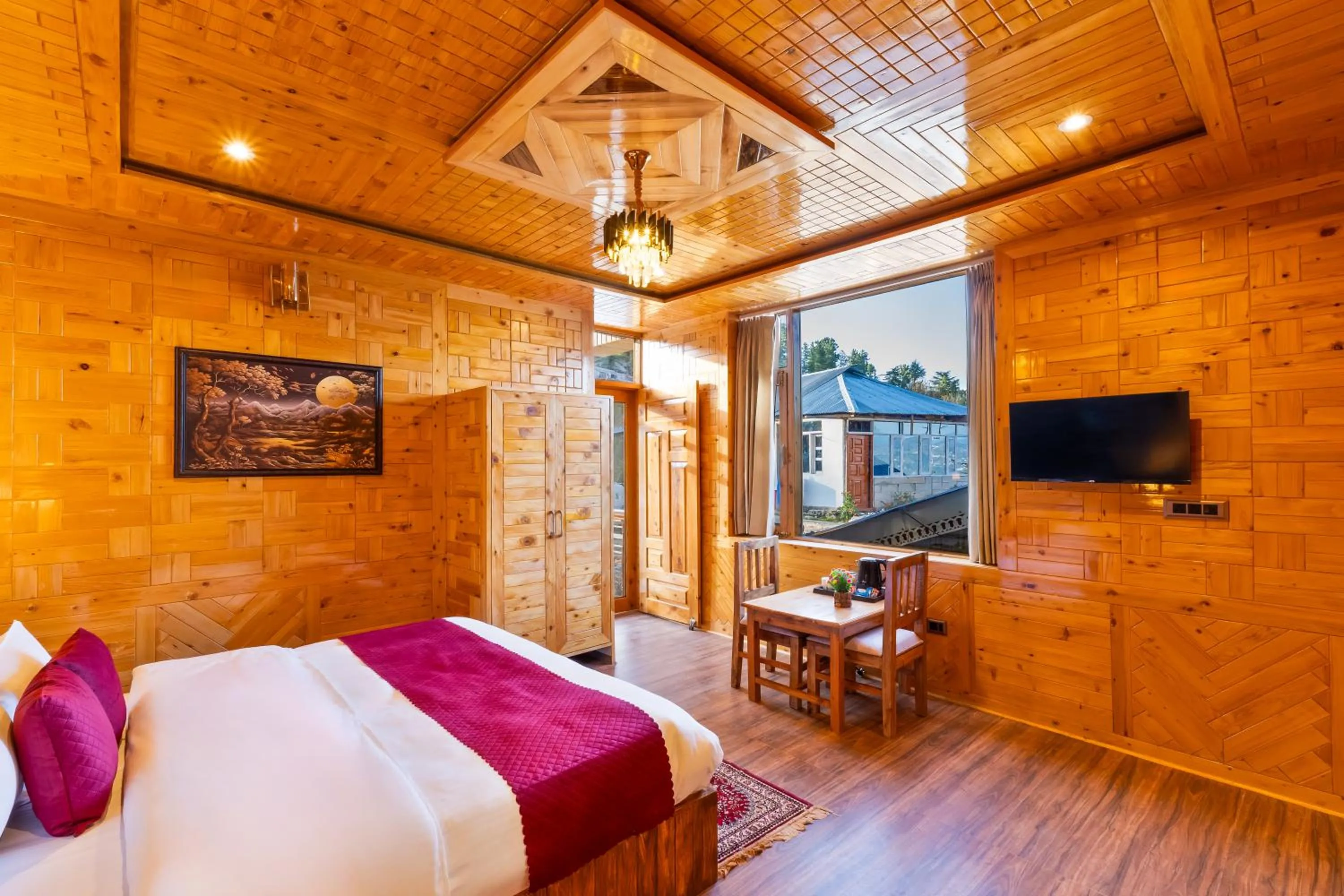 Bed in Kathkuni by Jomotel - A Pure Veg Boutique Stay