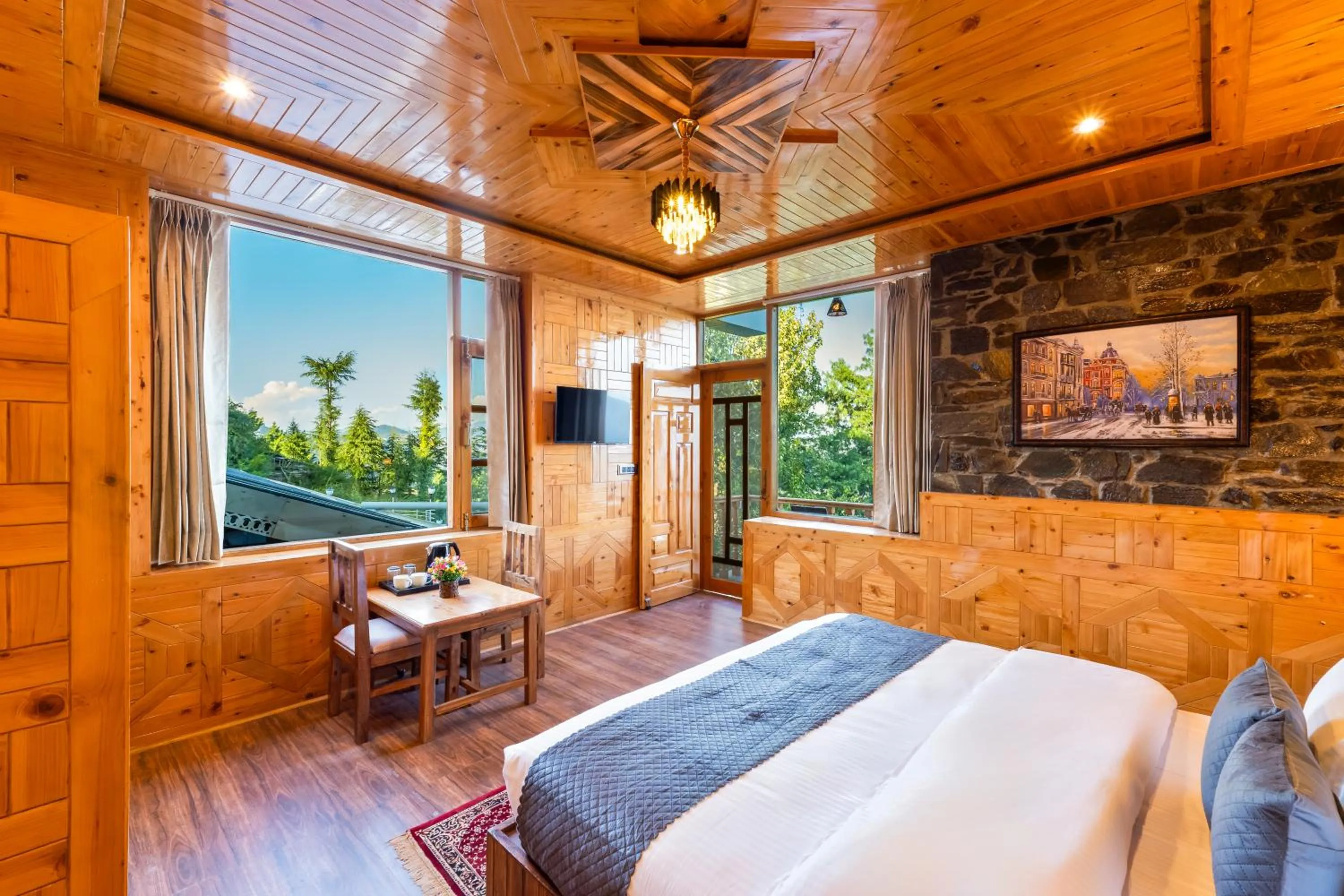 Bed in Kathkuni by Jomotel - A Pure Veg Boutique Stay