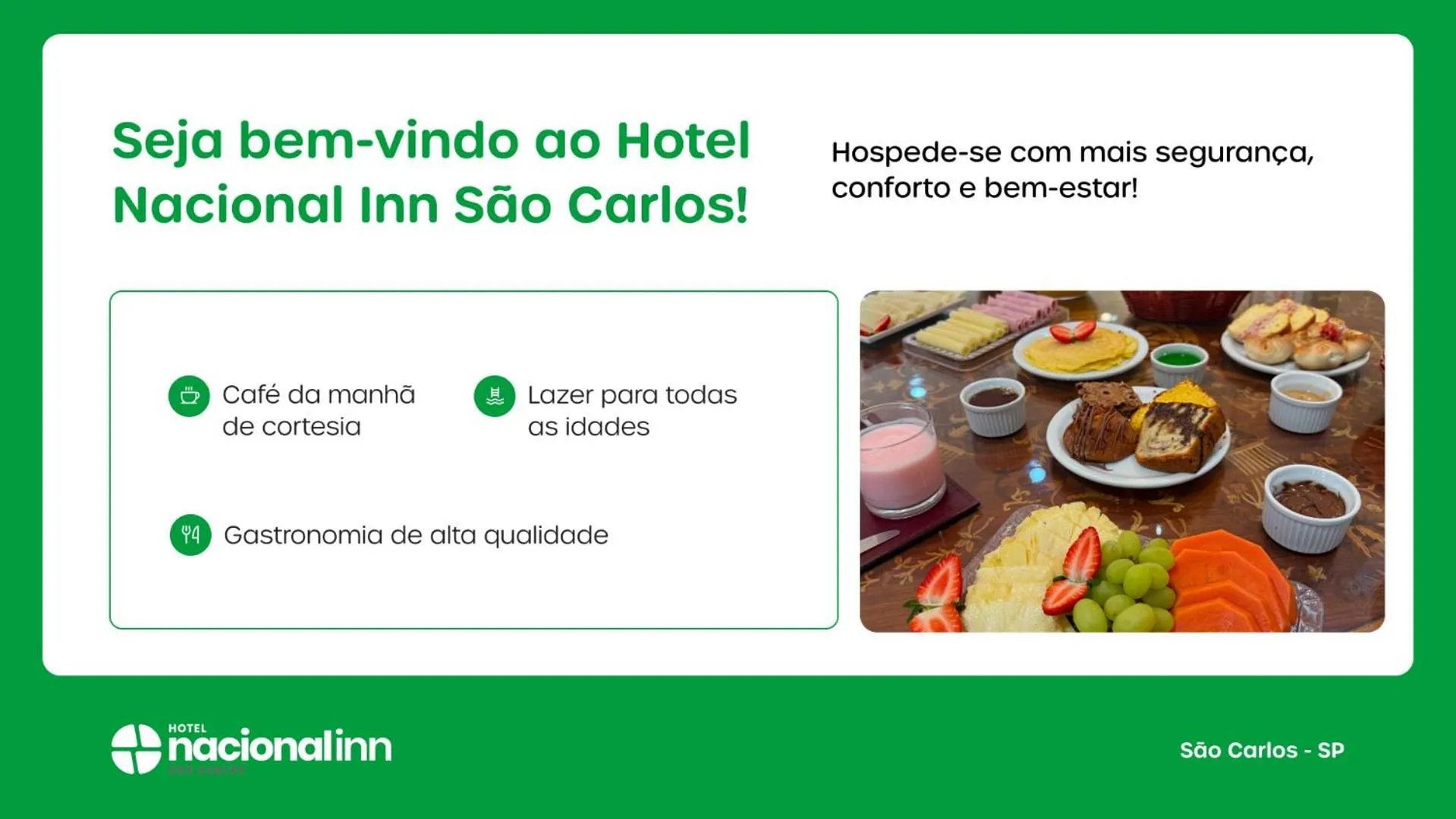 Breakfast in Hotel Nacional Inn São Carlos & Convenções