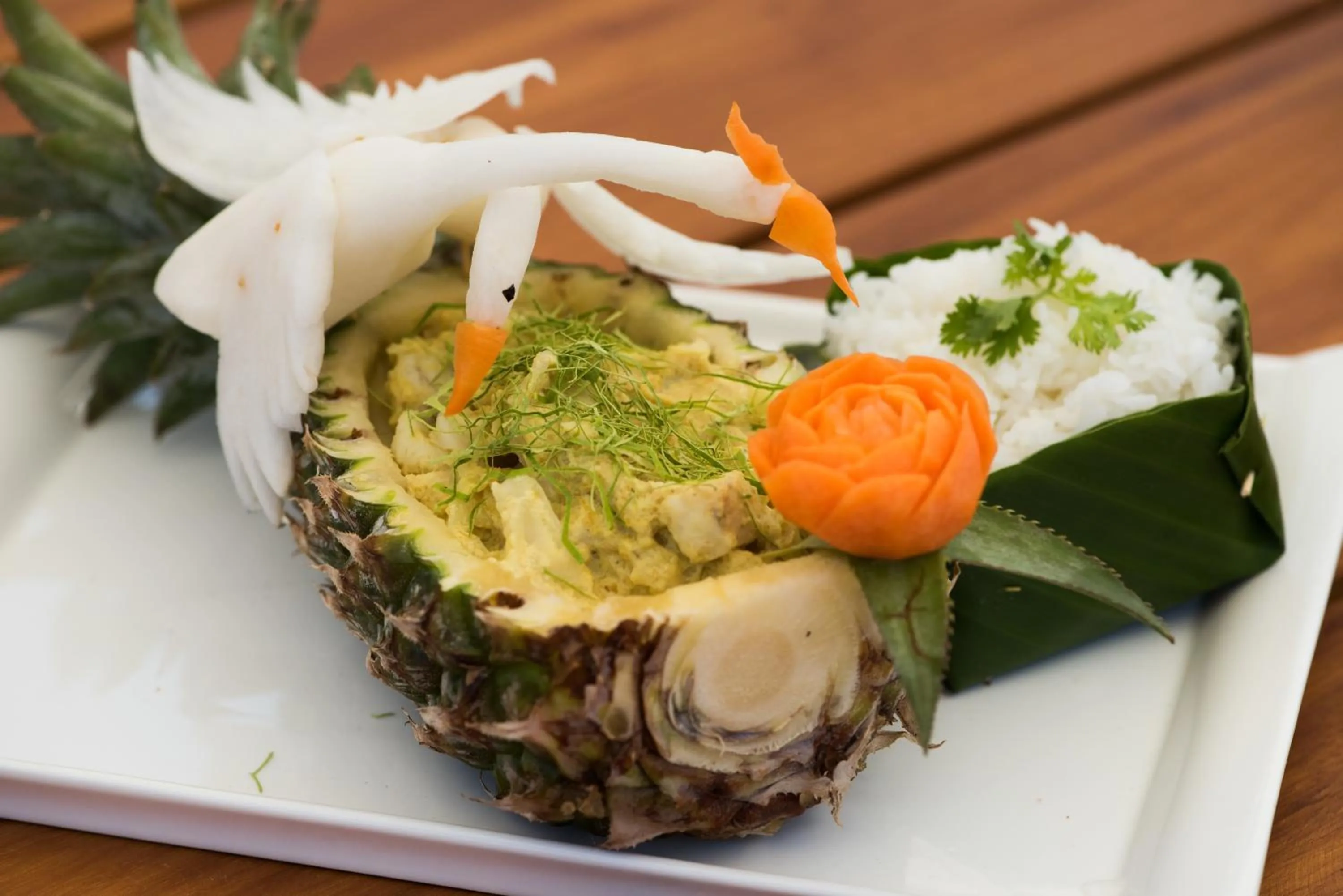 Asian breakfast in Ren Resort